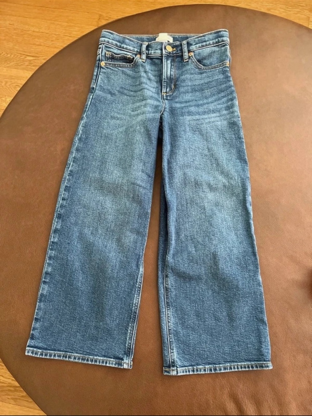 Crewcuts wide leg girls jeans 8